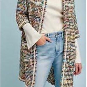 Anthropologie Tweed Berwyn Multicoloured Jacket
